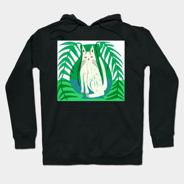 Cat in a vase Hoodie by Sofi Naydenova